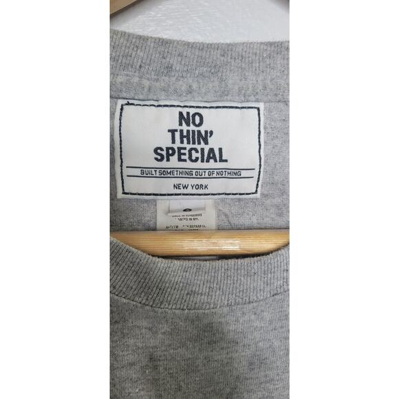 Nothin' Special Babies Graphic T-Shirt Heathered Gray Smoking Joint Small - Picture 4 of 10